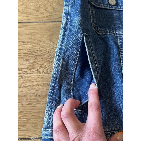 VTG Eddie Bauer Denim Vest Womens Size XS Button Sleeveless Pockets 90s - Picture 6 of 14